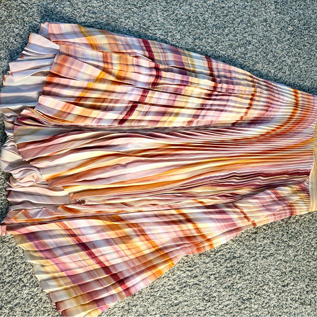 Bcbg Multicolor Striped A-Line Skirt
